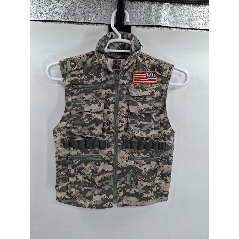 Rothco Jr GI Kids Medium Ranger Vest Multi Pocket Tactical Army  ACU DIGITAL‎